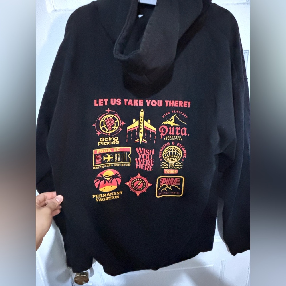 Pura Black XL Hoodie